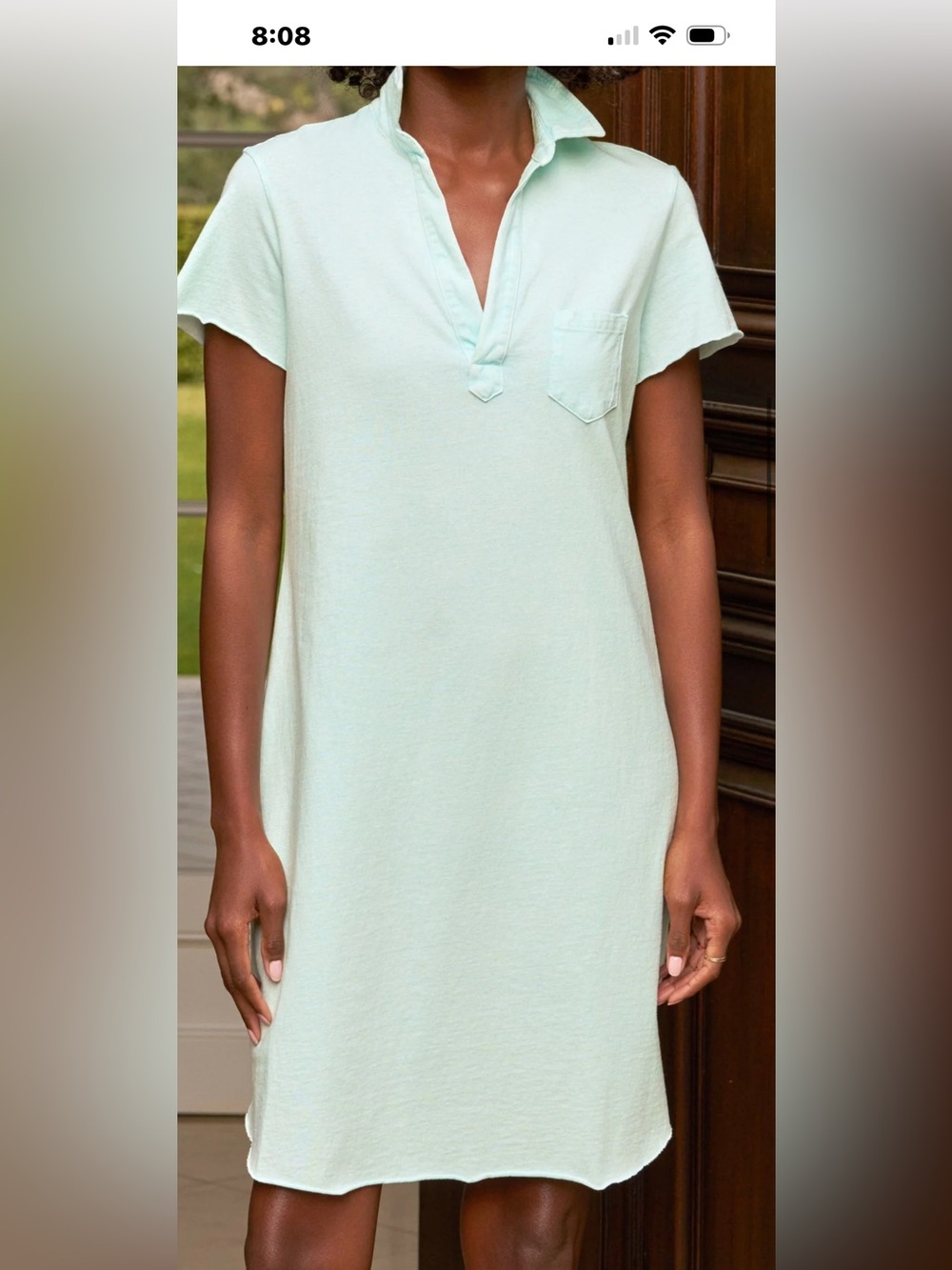 Peter Millar Mint Green Polo-Style Shirt Dress L